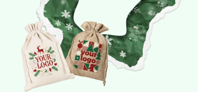 Julegaveposer - unikke stofposer til dine gaver 89 Juleposer med firmalogo